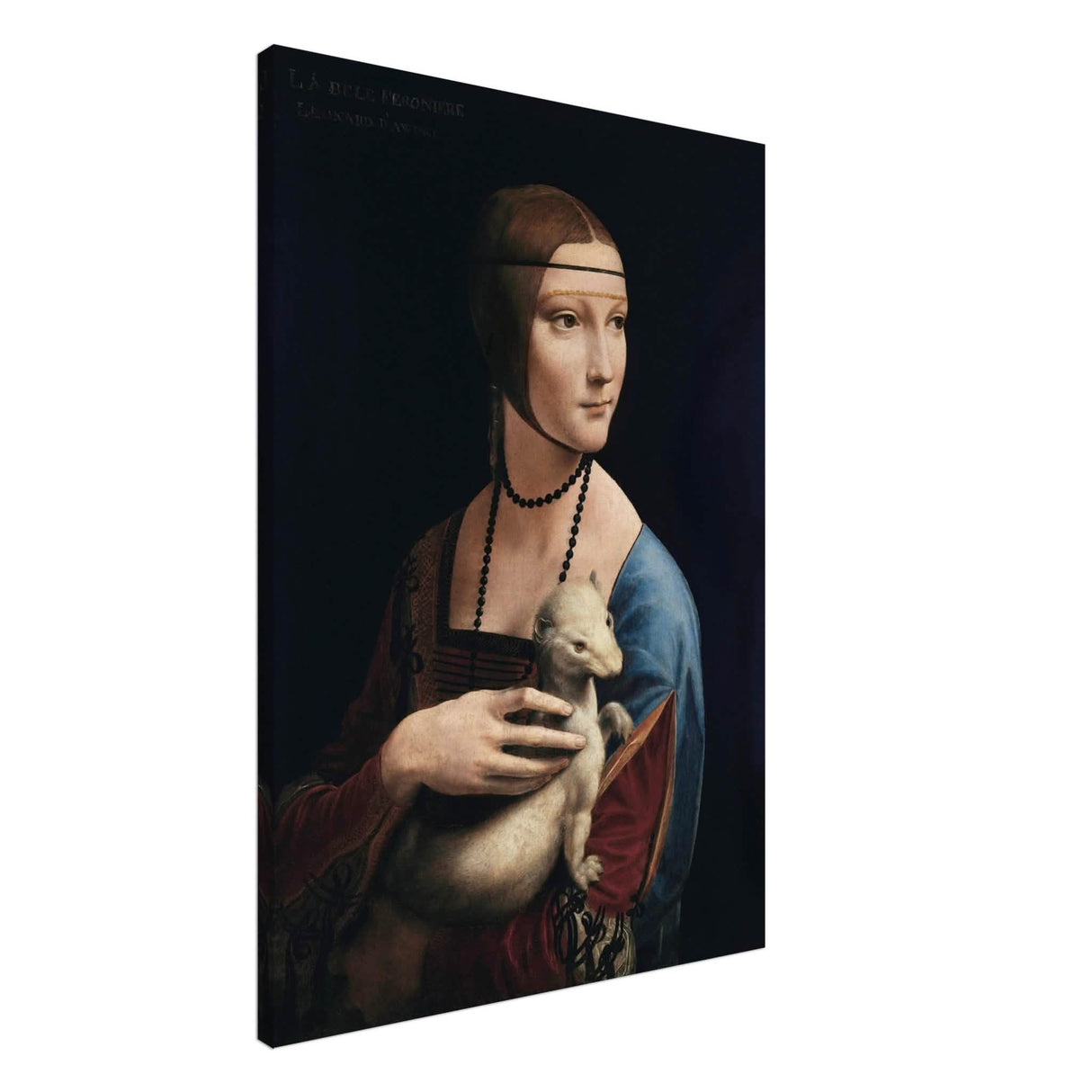 Lady with an Ermine by Leonardo da Vinci - Canvas - 70x100 cm / 28x40″ - Thick