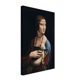 Lady with an Ermine by Leonardo da Vinci - Canvas - 30x45 cm / 12x18″ - Slim