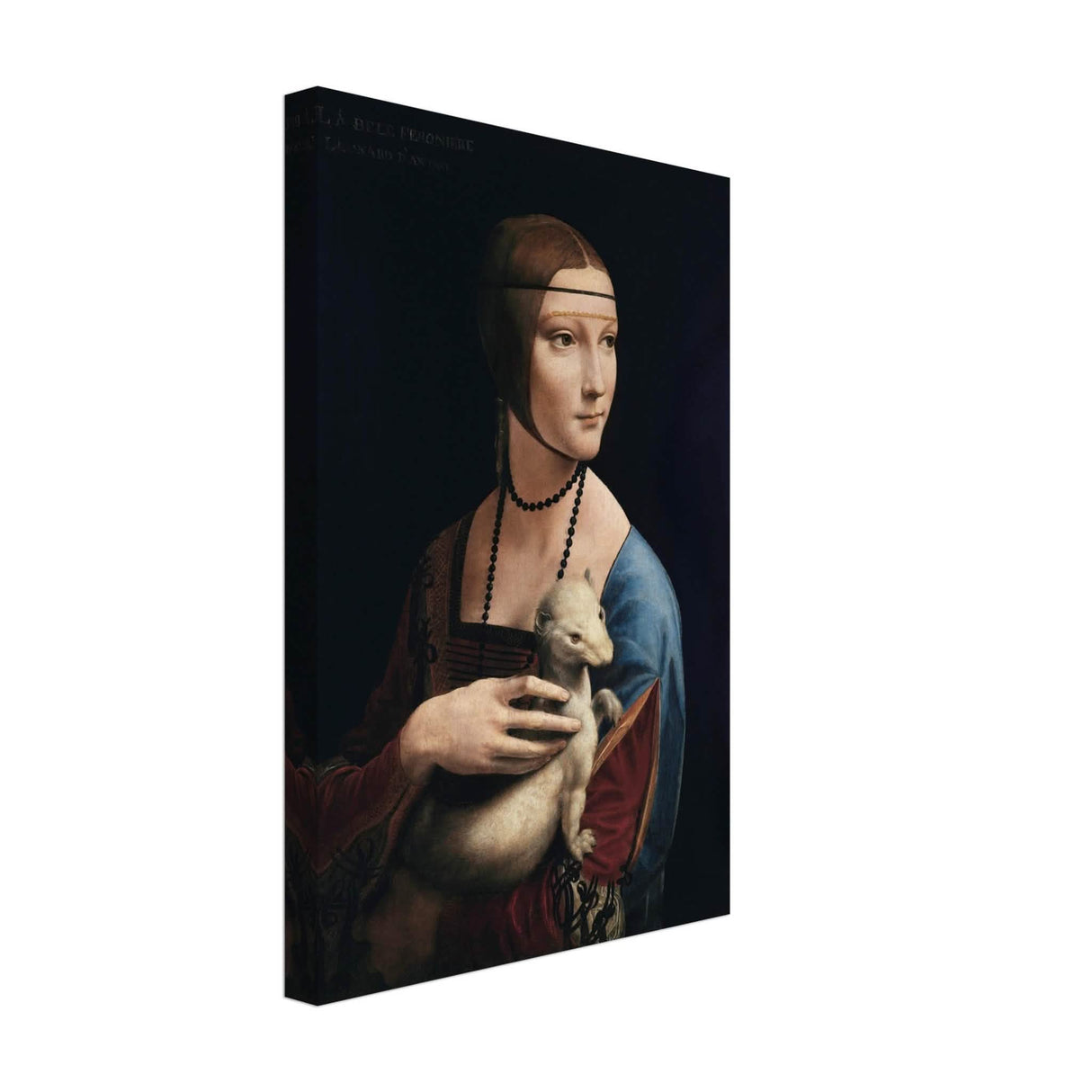Lady with an Ermine by Leonardo da Vinci - Canvas - 30x45 cm / 12x18″ - Thick