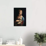 Lady with an Ermine by Leonardo da Vinci - Wood Prints - 40x60 cm / 16x24″ - 20 mm