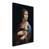 Lady with an Ermine by Leonardo da Vinci - Canvas - 50x75 cm / 20x30″ - Thick