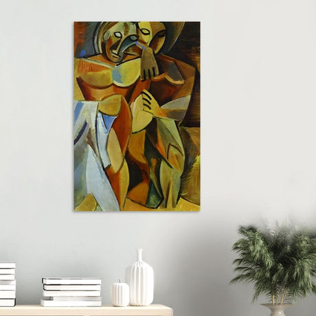 L'amitié by Pablo Picasso 1908 (Friendship, Two Nudes) - Wood Prints - 60x90 cm / 24x36″ - 