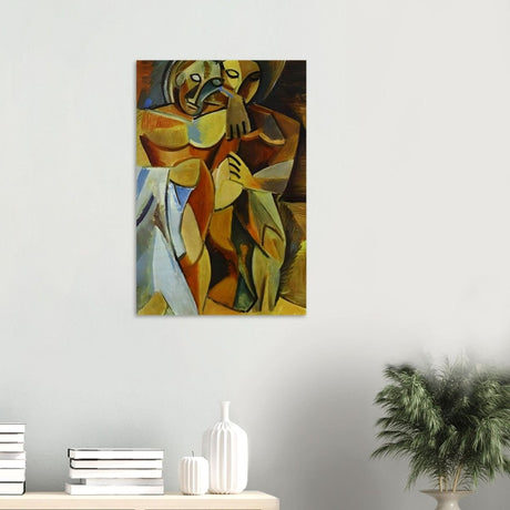 L'amitié by Pablo Picasso 1908 (Friendship, Two Nudes) - Wood Prints - 50x75 cm / 20x30″ - 
