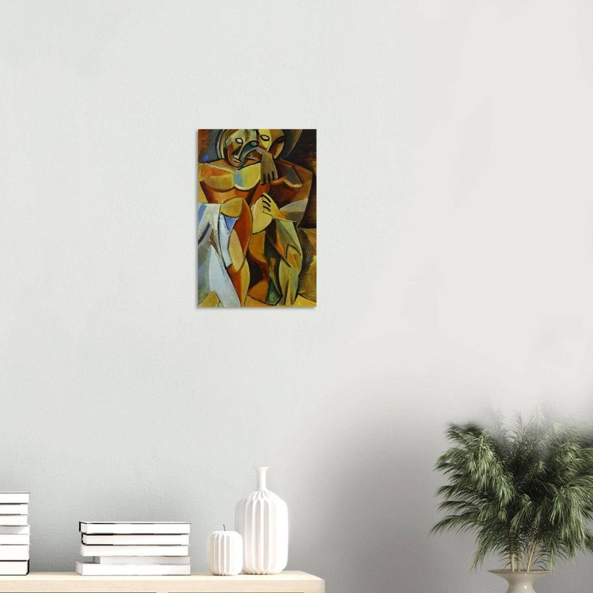 L'amitié by Pablo Picasso 1908 (Friendship, Two Nudes) - Wood Prints - 30x45 cm / 12x18″ - 