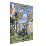 Landscape From Pontoise (1874) by Camille Pissarro – Impressionist Wall Art Print - Canvas - 60x80 cm / 24x32″ - 