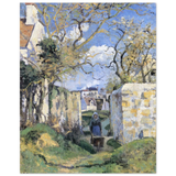 Landscape From Pontoise (1874) by Camille Pissarro – Impressionist Wall Art Print - Fine Art Poster - 40x50 cm / 16x20″ - 
