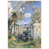 Landscape From Pontoise (1874) by Camille Pissarro – Impressionist Wall Art Print - Acrylic Print - 70x100 cm / 28x40″ - 