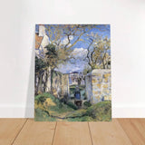 Landscape From Pontoise (1874) by Camille Pissarro – Impressionist Wall Art Print - Brushed Aluminum Print - 40x50 cm / 16x20″ - 