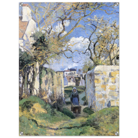 Landscape From Pontoise (1874) by Camille Pissarro – Impressionist Wall Art Print - Acrylic Print - 60x80 cm / 24x32″ - 