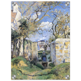 Landscape From Pontoise (1874) by Camille Pissarro – Impressionist Wall Art Print - Acrylic Print - 30x40 cm / 12x16″ - 