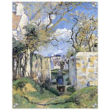 Landscape From Pontoise (1874) by Camille Pissarro – Impressionist Wall Art Print - Acrylic Print - 40x50 cm / 16x20″ - 