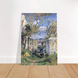 Landscape From Pontoise (1874) by Camille Pissarro – Impressionist Wall Art Print - Brushed Aluminum Print - 70x100 cm / 28x40″ - 