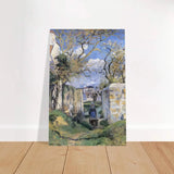 Landscape From Pontoise (1874) by Camille Pissarro – Impressionist Wall Art Print - Brushed Aluminum Print - 20x30 cm / 8x12″ - 