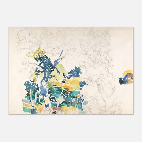 Landscape Painting by Henri - Edmond Cross - Aluminum Print - 70x100 cm / 28x40″ - 