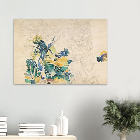 Landscape Painting by Henri - Edmond Cross - Wood Prints - 70x100 cm / 28x40″ - 10 mm