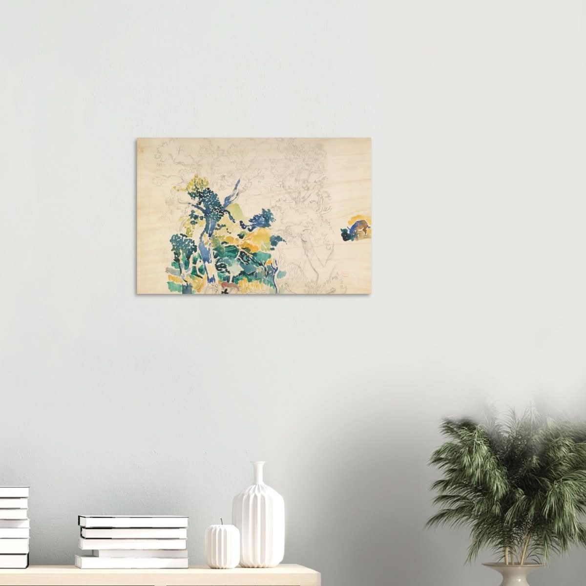 Landscape Painting by Henri - Edmond Cross - Wood Prints - 40x60 cm / 16x24″ - 20 mm