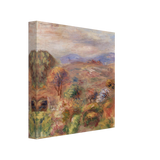 "Landscape (Paysage)" by Pierre - Auguste Renoir – Impressionist Wall Art Print | French Countryside - Canvas - 20x20 cm / 8x8″ - 