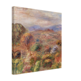 "Landscape (Paysage)" by Pierre - Auguste Renoir – Impressionist Wall Art Print | French Countryside - Canvas - 40x40 cm / 16x16″ - 