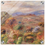"Landscape (Paysage)" by Pierre - Auguste Renoir – Impressionist Wall Art Print | French Countryside - Acrylic Print - 30x30 cm / 12x12″ - 