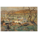 Landscape with Gnarled Trees by Ernest Lawson | Nature Wall art Print - Fine Art Poster - 30x45 cm / 12x18″ - 