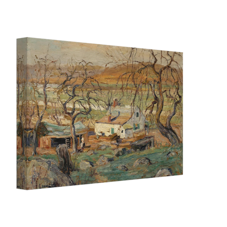 Landscape with Gnarled Trees by Ernest Lawson | Nature Wall art Print - Canvas - 20x30 cm / 8x12″ - 
