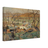 Landscape with Gnarled Trees by Ernest Lawson | Nature Wall art Print - Canvas - 30x45 cm / 12x18″ - 