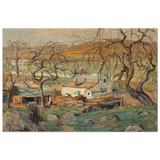 Landscape with Gnarled Trees by Ernest Lawson | Nature Wall art Print - Fine Art Poster - 40x60 cm / 16x24″ - 