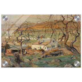 Landscape with Gnarled Trees by Ernest Lawson | Nature Wall art Print - Acrylic Print - 20x30 cm / 8x12″ - 