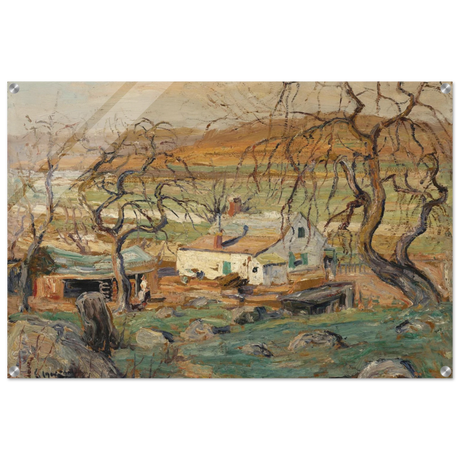Landscape with Gnarled Trees by Ernest Lawson | Nature Wall art Print - Acrylic Print - 60x90 cm / 24x36″ - 