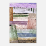 Landscape with Poplars by Paul Klee - Aluminum Print - 40x60 cm / 16x24″ - 