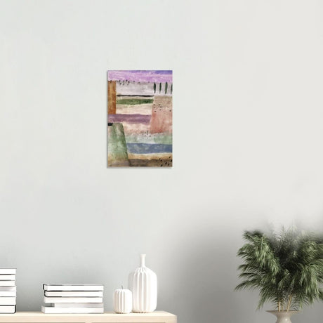 Landscape with Poplars by Paul Klee - Wood Prints - 30x45 cm / 12x18″ - 10 mm