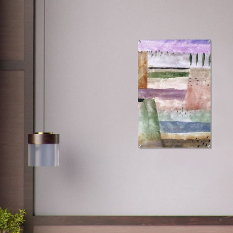 Landscape with Poplars by Paul Klee - Acrylic Print - 60x90 cm / 24x36″ - 