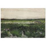 Landscape with Wheelbarrow (1883) by Vincent Van Gogh | Vintage wall art print - Wood Prints - 40x60 cm / 16x24″ - 
