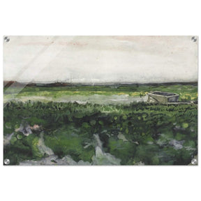 Landscape with Wheelbarrow (1883) by Vincent Van Gogh | Vintage wall art print - Acrylic Print - 50x75 cm / 20x30″ - 