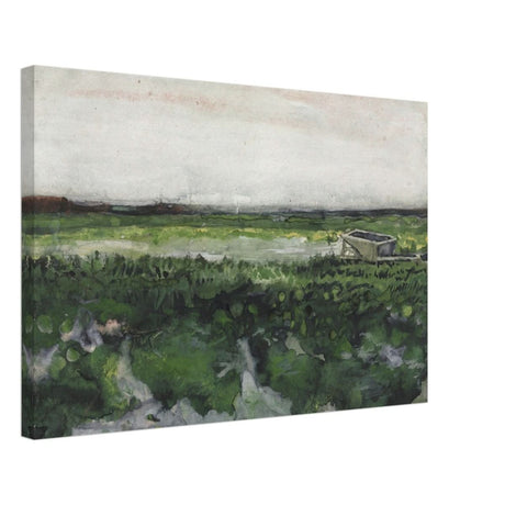 Landscape with Wheelbarrow (1883) by Vincent Van Gogh | Vintage wall art print - Canvas - 40x60 cm / 16x24″ - 
