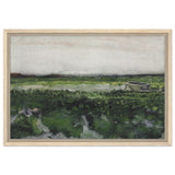 Landscape with Wheelbarrow (1883) by Vincent Van Gogh | Vintage wall art print - Framed Canvas - 40x60 cm / 16x24″ - Wood frame
