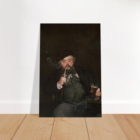 Le Bon Bock (1873) by Édouard Manet | The Good Pint | Vintage wall art print - Brushed Aluminum Print - 50x75 cm / 20x30″ - 