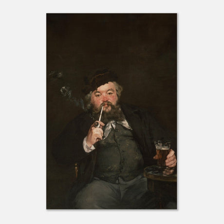 Le Bon Bock (1873) by Édouard Manet | The Good Pint | Vintage wall art print - Wood Prints - 50x75 cm / 20x30″ - 
