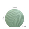 Leaf Ornament Ceramic Vase Collection – Modern Porcelain Decorative Vases - Large Leaf Vase - Soft Green - 