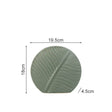 Leaf Ornament Ceramic Vase Collection – Modern Porcelain Decorative Vases - Small Leaf Vase - Dark Green - 