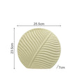 Leaf Ornament Ceramic Vase Collection – Modern Porcelain Decorative Vases - Medium Leaf Vase - Light Green - 