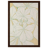 Leaves from Nature No.1 (1856) by Owen Jones | Vintage wall art print - Framed Canvas - 40x60 cm / 16x24″ - Dark wood frame