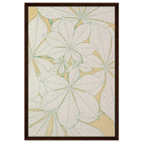 Leaves from Nature No.1 (1856) by Owen Jones | Vintage wall art print - Framed Canvas - 60x90 cm / 24x36″ - Dark wood frame