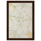 Leaves from Nature No.1 (1856) by Owen Jones | Vintage wall art print - Framed Canvas - 30x45 cm / 12x18″ - Dark wood frame