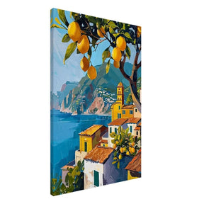 Lemon Grove Bliss | Modern Impressionism Mediterranean - Inspired | wall art print - Canvas - 30x45 cm / 12x18″ - 