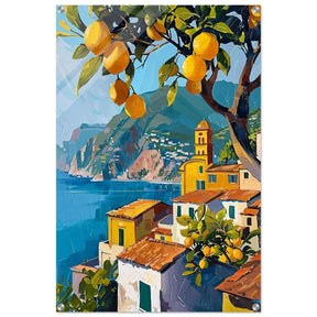 Lemon Grove Bliss | Modern Impressionism Mediterranean - Inspired | wall art print - Acrylic Print - 30x45 cm / 12x18″ - 
