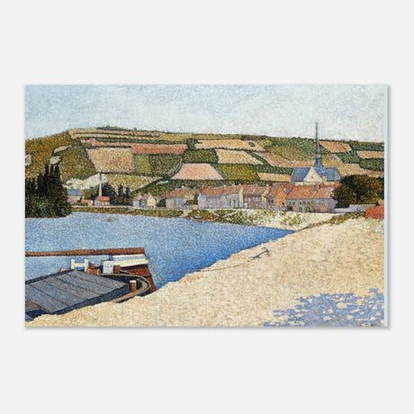 Les Andelys, Côte d’Aval by Paul Signac - Aluminum Print - 30x45 cm / 12x18″ - 