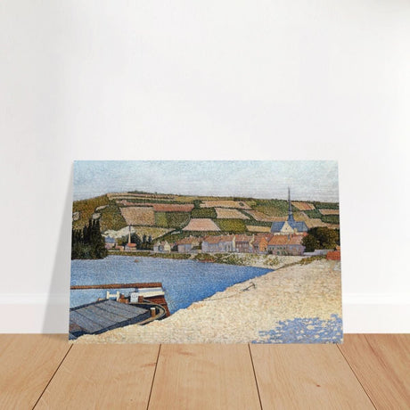 Les Andelys, Côte d’Aval by Paul Signac - Brushed Aluminum Print - 40x60 cm / 16x24″ - 