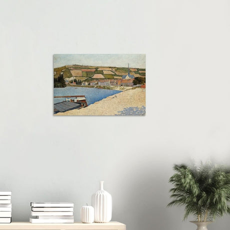 Les Andelys, Côte d’Aval by Paul Signac - Wood Prints - 40x60 cm / 16x24″ - 20 mm