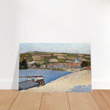 Les Andelys, Côte d’Aval by Paul Signac - Brushed Aluminum Print - 30x45 cm / 12x18″ - 